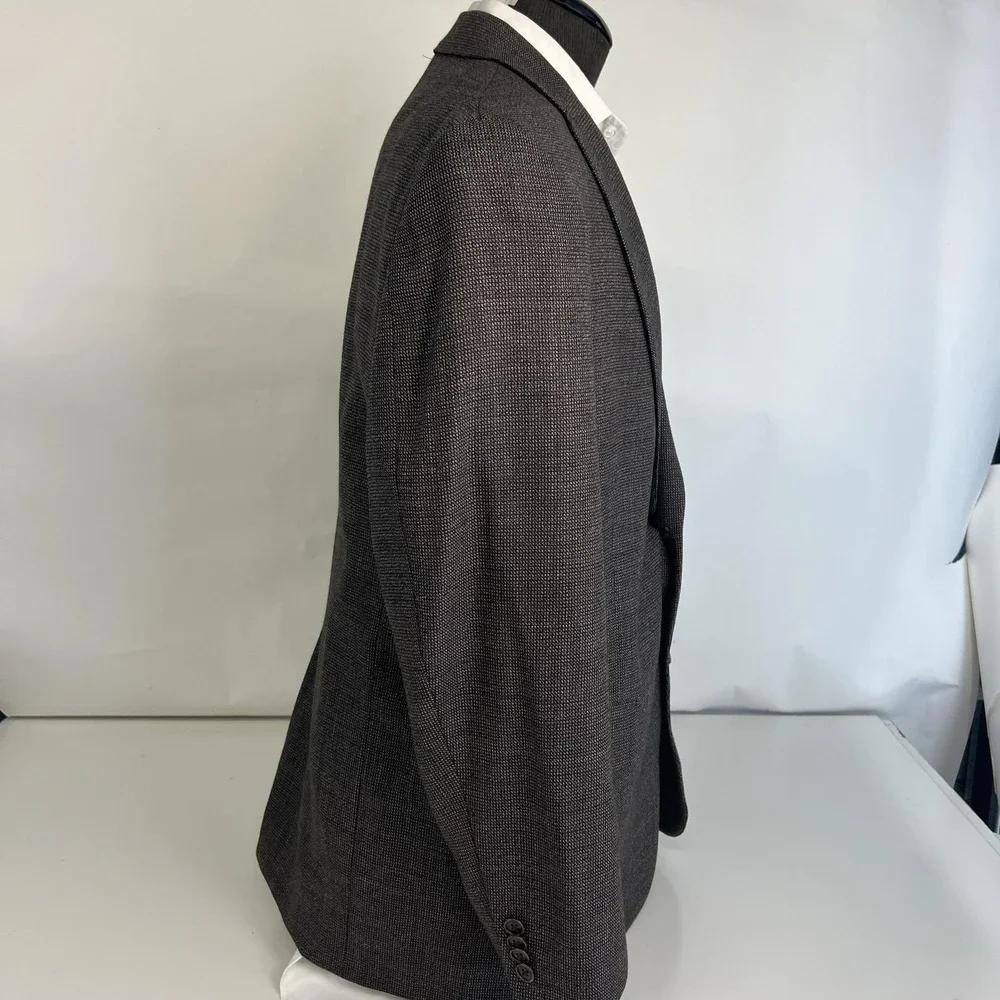 Hart Schaffner Marx Blazer Mens 42S Gray Tweed Sport Coat Dillard's Made USA